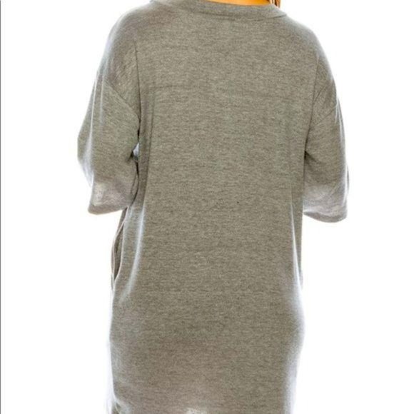 Sandy Grey Knit Dress S- XL - Picture 2 of 6